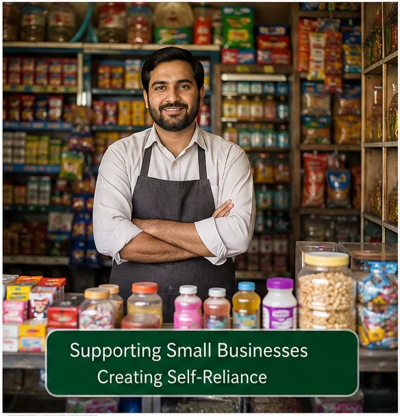 Small Business Owner Using Akhuwat Business Loan
